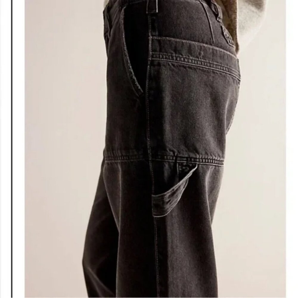 060 Free People We The Free Major Leagues Mid-Rise Cuffed Jeans Size 25 - Picture 5 of 6